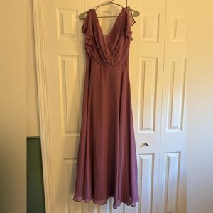 David’s Bridal Mauve bridesmaid dress